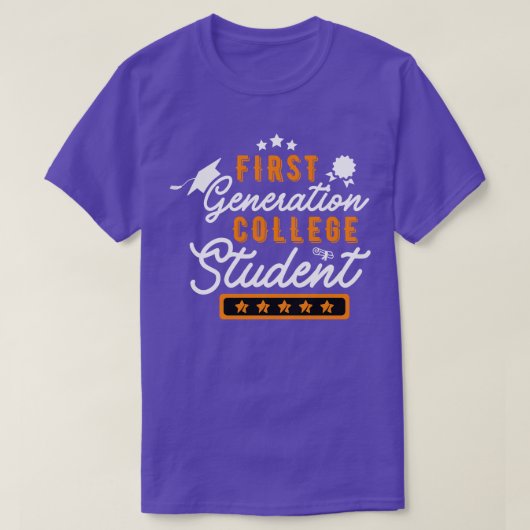 T-shirt Étudiant du collège de première génération 3 (Design devant)