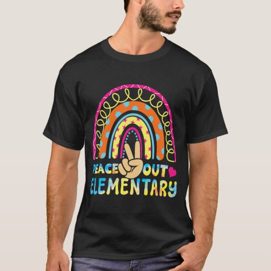 T-shirt Étudiant élémentaire Bye Écoles Sortir Dernier Cl  (Devant)