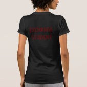 T-shirt Étudiant en échange (Dos)
