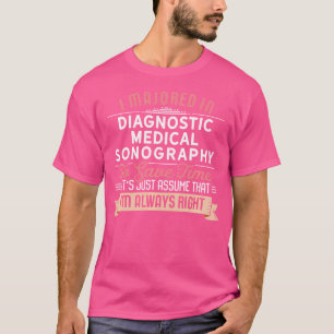 T-shirt Étudiant en échographie médicale diagnostique drôl
