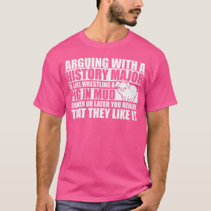 T-shirt Étudiant en histoire argumentant avec un étudiant
