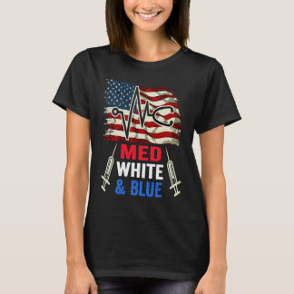 T-shirt Étudiant en médecine patriotique 4 juillet école d