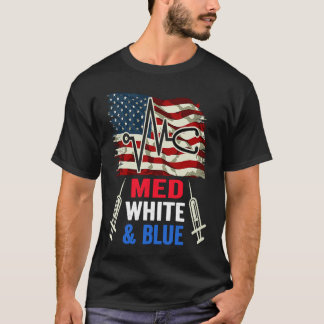 T-shirt Étudiant en médecine patriotique 4 juillet école d