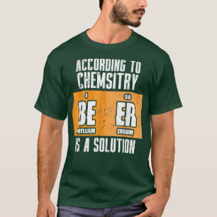 T-shirt Étudiant en sciences masculin Professeur de chimie