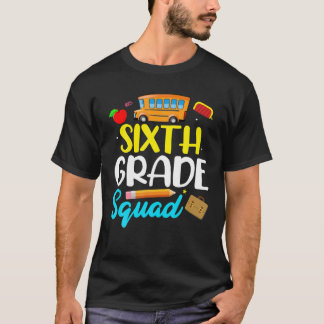 T-shirt Étudiant Enseignant De 6E Année De L'Équipe Bonjou