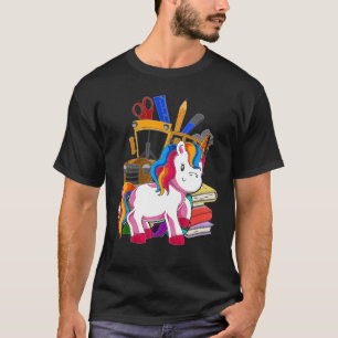 T-shirt Étudiant Imaginaire animal enfants licorne magique