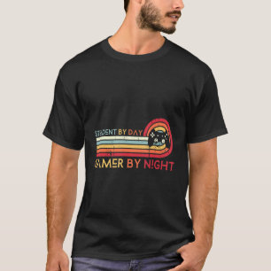 T-shirt Étudiant Par Jeu De Jour Par Nuit