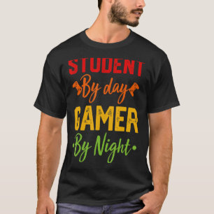 T-shirt Étudiant par Jeu de Jour par Nuit Vintage Jeu Mème