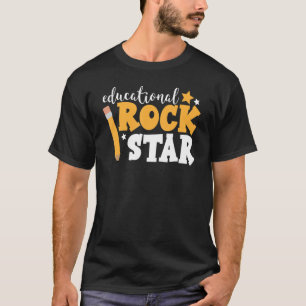 T-shirt Étudiant Rock Star Rockstar Sch