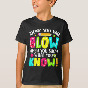 T-shirt Étudiants Ce Que Vous Montrez Test Examen Jour