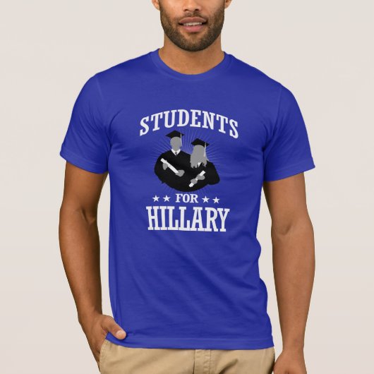 T-SHIRT ÉTUDIANTS POUR HILLARY (Devant)