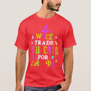 T-shirt Étudiera Les Étudiants Pour Candy Funny Teacher En