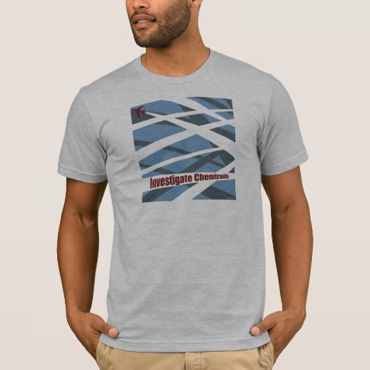 T-shirt "étudiez Chemtrails" (Devant)