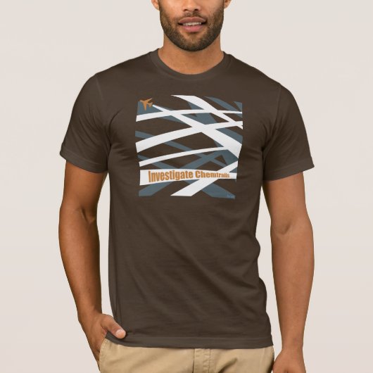 T-shirt "étudiez Chemtrails" (Devant)