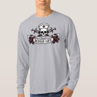 T-shirt Étui Iphone Crâne Infirmière Tatouage Édité Vie de