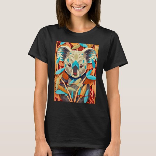 T-shirt Eucalyptus Enigma An Op Art Koala Experience_1 (Devant)