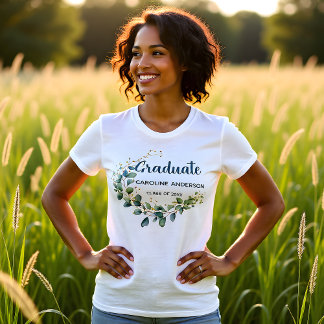 T-shirt Eucalyptus Gold Célébrer Diplômé