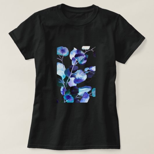T-shirt Eucalyptus gomme Feuille aquarelle art (Design devant)