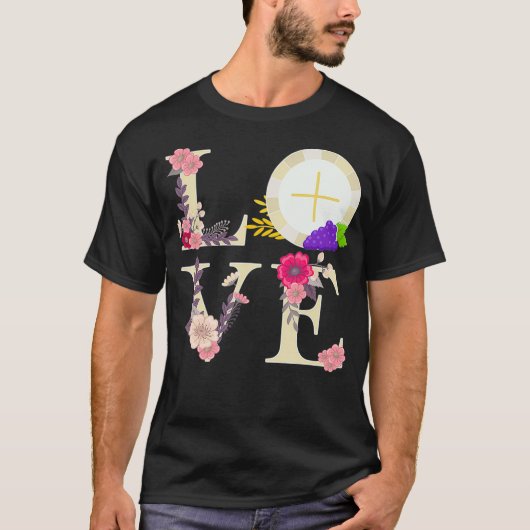 T-shirt Eucharistie Hôte Catholique 1ère Sainte Communion (Devant)