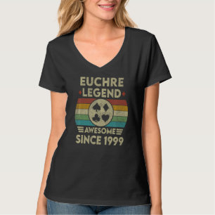 T-shirt Euchre Légende 23 Ans Awesome Depuis 1999 Euch