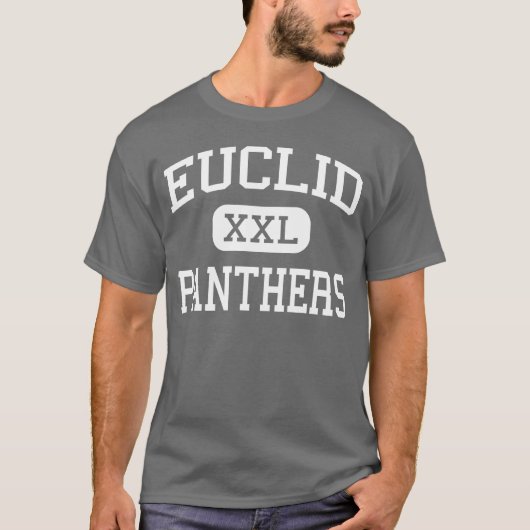 T-shirt Euclid - panthères - lycée - Euclid Ohio (Devant)