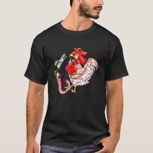 T-shirt Euh Meow Ver Poulet Chat Disant