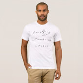 T-shirt Euler a expliqué : addition (Devant entier)