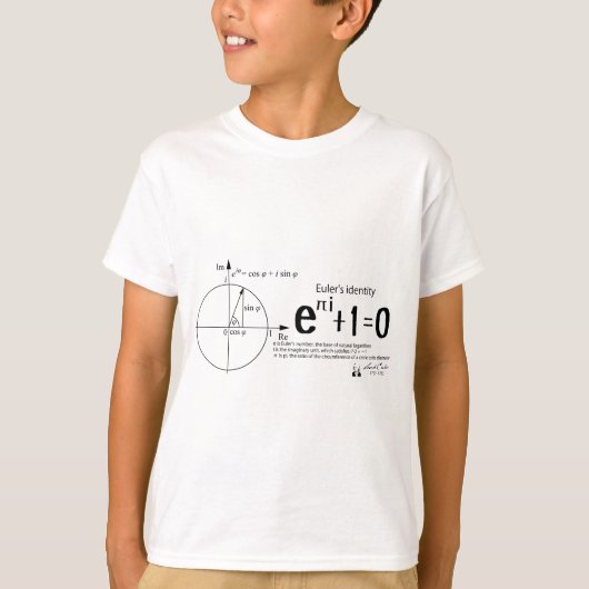 T-shirt Euler's identity: Euler's formula: mathematics (Devant)