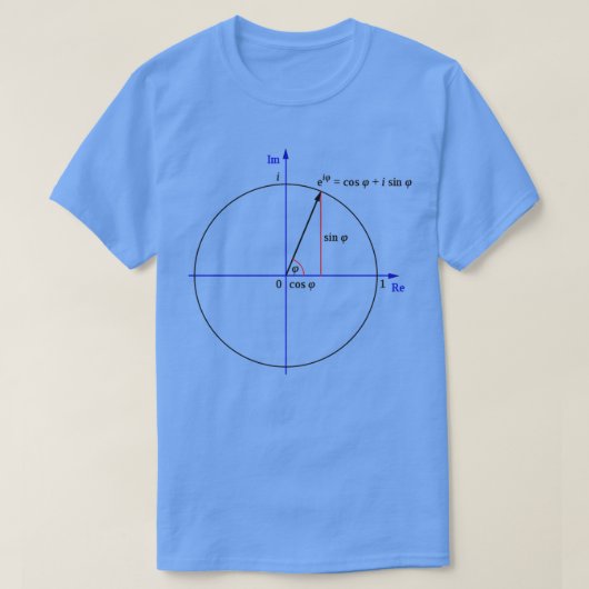 T-shirt Eulerx27s identité équationeulers mathématiques po (Design devant)
