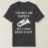 T-shirt Euphonium Baritone Marquage Tuba instrument en lai (Design devant)