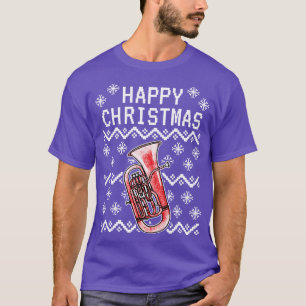 T-shirt Euphonium laide Noël Euphoniumist Brass Musici