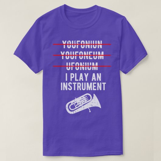 T-shirt Euphonium Marching Funny Baritone 1 (Design devant)