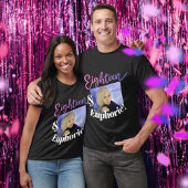 T-shirt Euphorie 18ème anniversaire violet script dix-huit