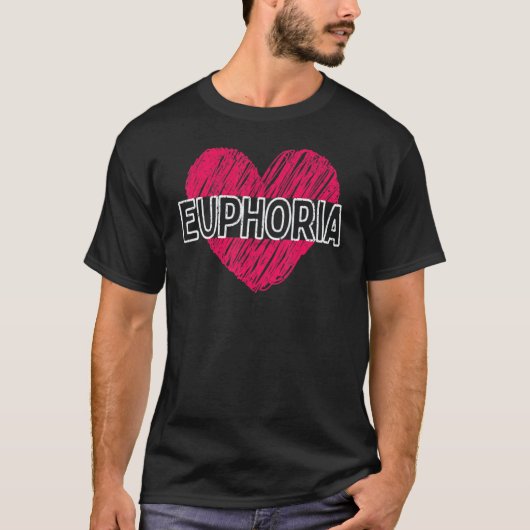 T-shirt Euphorie vintage (Devant)