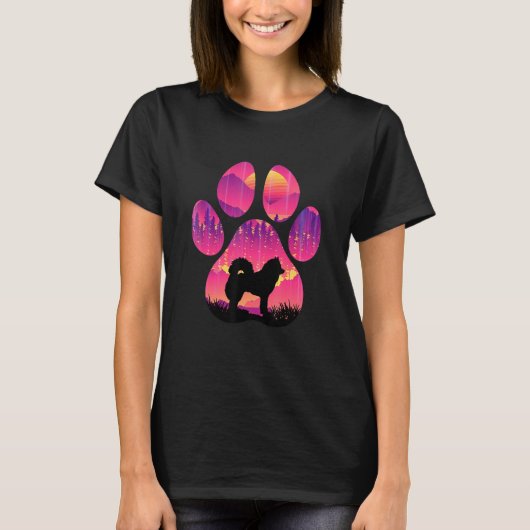 T-shirt Eurasier Paw Maman Papa Chien Femmes Hommes (Devant)