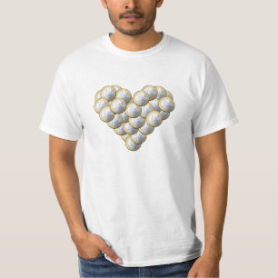 T-shirt Euro Coins - coeur motif - chemise, choisir style