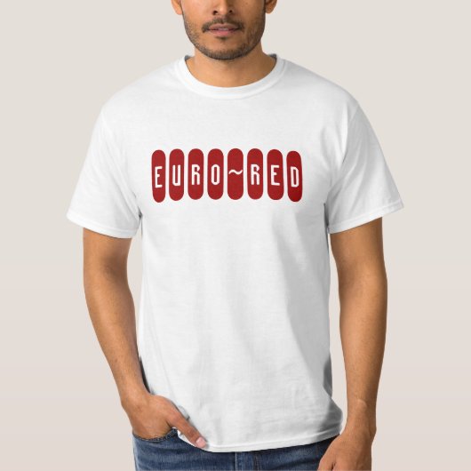 T-SHIRT EURO~RED (Devant)