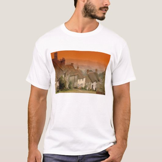 T-shirt Europe, Angleterre, Dorset, Shaftesbury. Piste d'o (Devant)
