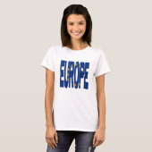 T-shirt Europe + Drapeau (Devant entier)