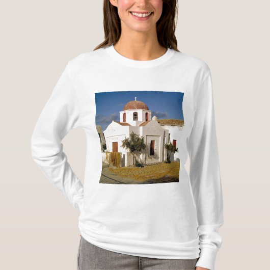 T-shirt Europe, Grèce, Mykonos. Les filets de pêche séchen (Devant)