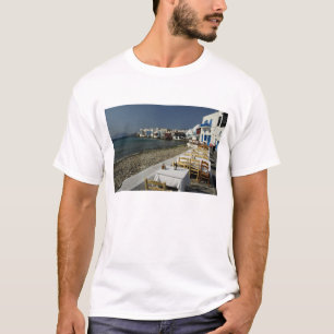 T-shirt Europe, Grèce, Mykonos. Vues du bord de mer
