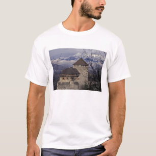 T-shirt Europe, Liechtenstein, Vaduz. Château de Vaduz,