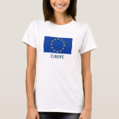 T-Shirt Europe voor vrouwen (Voorkant)