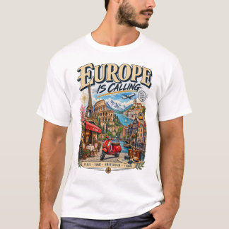 T-Shirt Europe Vous Appelle | Voyage Européen Vint