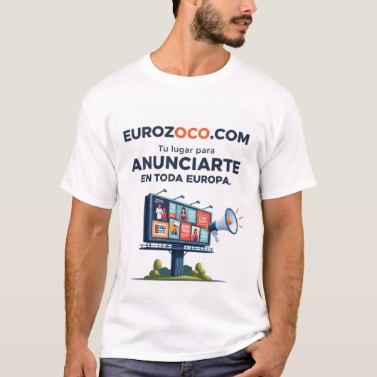 T-shirt Eurozoco.com Anuncios en toda Europa (Devant)