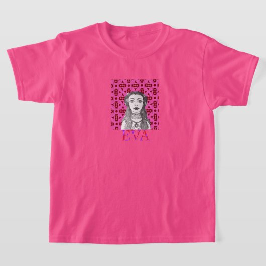 T-shirt Eva avec texte (Poser)