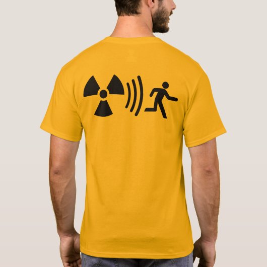 T-SHIRT ÉVACUATION DE CONTAMINATION RADIOACTIVE (Dos)