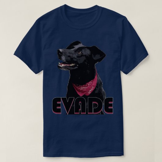 T-shirt Evade Negrito Matapacos Chien noir  (Design devant)