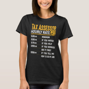T-shirt Évaluateur fiscal Taux horaire Surveillant fiscal