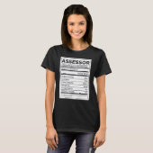 T-shirt Évaluation de l'information nutritionnelle (Devant entier)